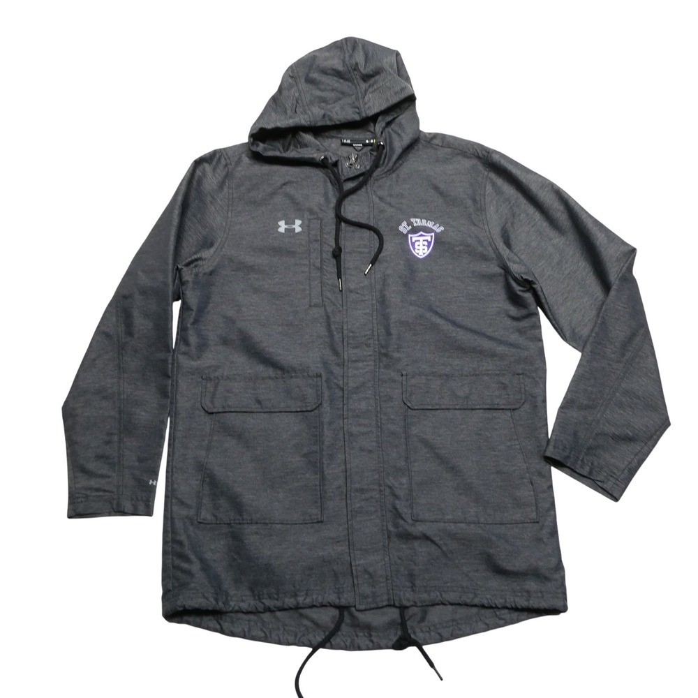 St. Thomas Tommies Jacket Mens Large Gray NCAA College Under Armour Storm1‎